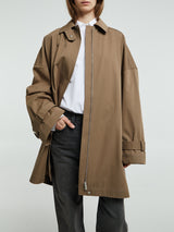 TOTEME - Oversized Trench Jacket in Hazel