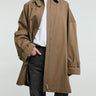 TOTEME - Oversized Trench Jacket in Hazel