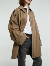 TOTEME - Oversized Trench Jacket in Hazel