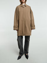 TOTEME - Oversized Trench Jacket in Hazel