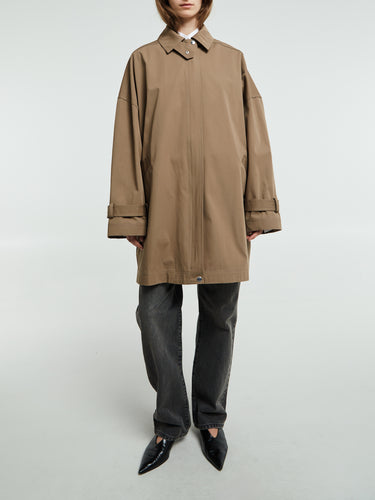 TOTEME - Oversized Trench Jacket in Hazel
