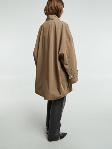 TOTEME - Oversized Trench Jacket in Hazel