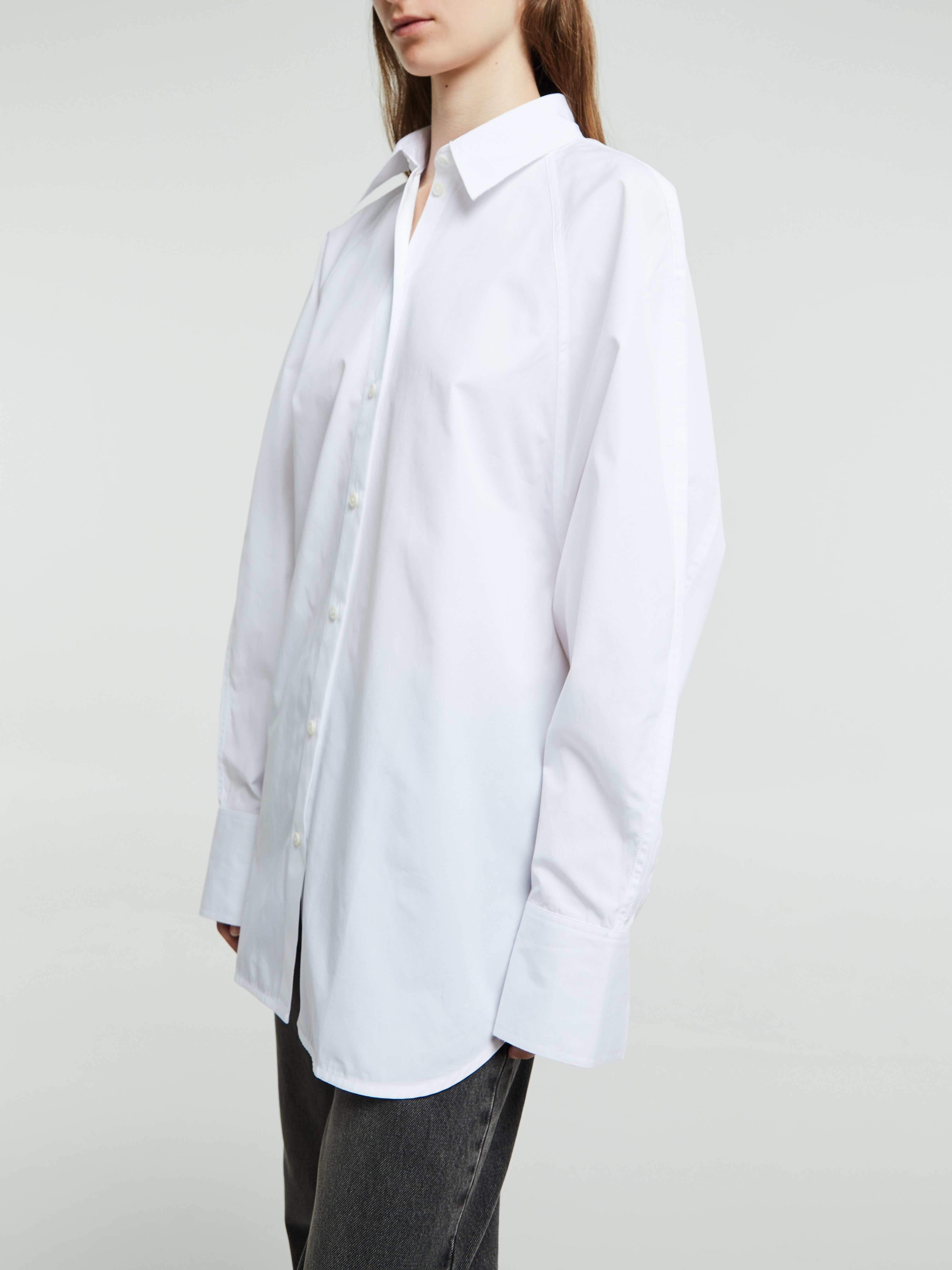 TOTEME - Raw Raglan Shirt in White