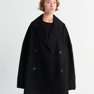 TOTEME - Oversized Doublé Jacket in Black