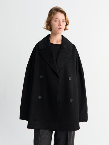 TOTEME - Oversized Doublé Jacket in Black