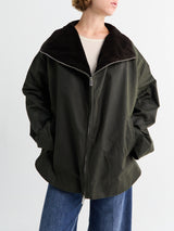 TOTEME - Zipped Country Jacket in Forest