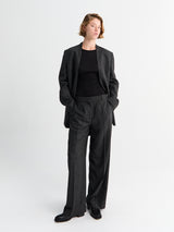 TOTEME - Scarf Blazer in Charcoal Melange