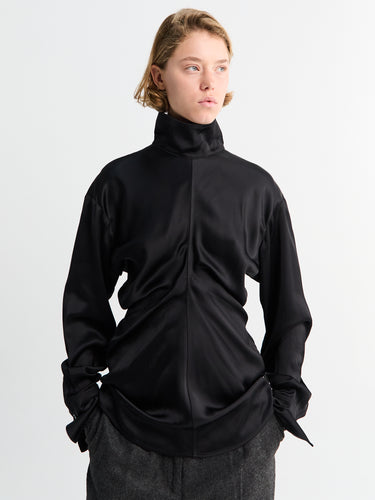 TOTEME - Slouch Blouse in Black