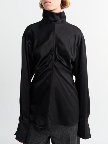 TOTEME - Slouch Blouse in Black