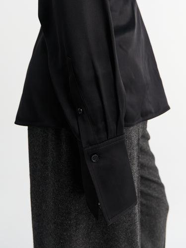 TOTEME - Slouch Blouse in Black