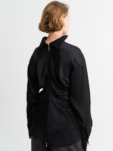 TOTEME - Slouch Blouse in Black
