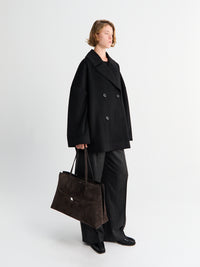 TOTEME - Suede Lounge Tote Bag in Brown