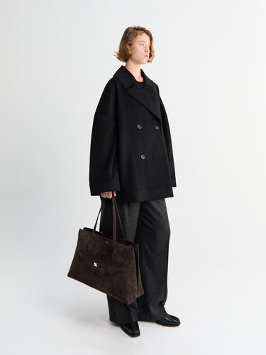 TOTEME - Suede Lounge Tote Bag in Brown