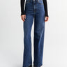 TOTEME - Wide Leg Denim Jeans in Dark Blue