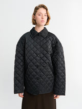 TOTEME - Collared Quilted Jacket in Black