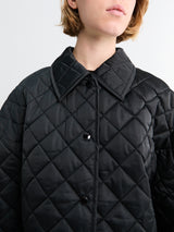 TOTEME - Collared Quilted Jacket in Black