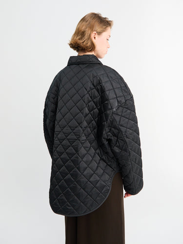 TOTEME - Collared Quilted Jacket in Black