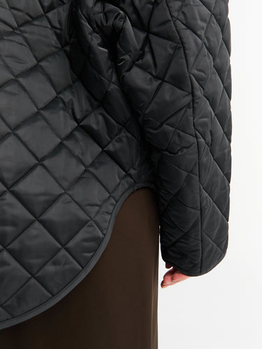 TOTEME - Collared Quilted Jacket in Black