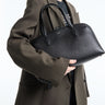 TOTEME - Medium Grained Leather Day Tote Bag in Black