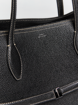 TOTEME - Graind Leather Lounge Tote Bag in Black