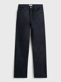 TOTEME - Twisted Seam Denim Full Length Jeans in Rinsed Blue