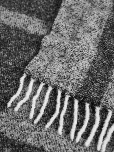 Monogram Jacquard Scarf in Black/White