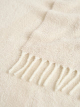 Toteme - Monogram Jacquard Scarf in Ecru/White