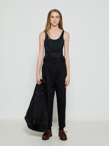 TOTEME - Double-Pleated Trousers in Black