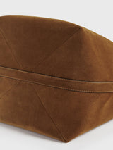 Toteme - Belted Suede Tote Bag in Tan