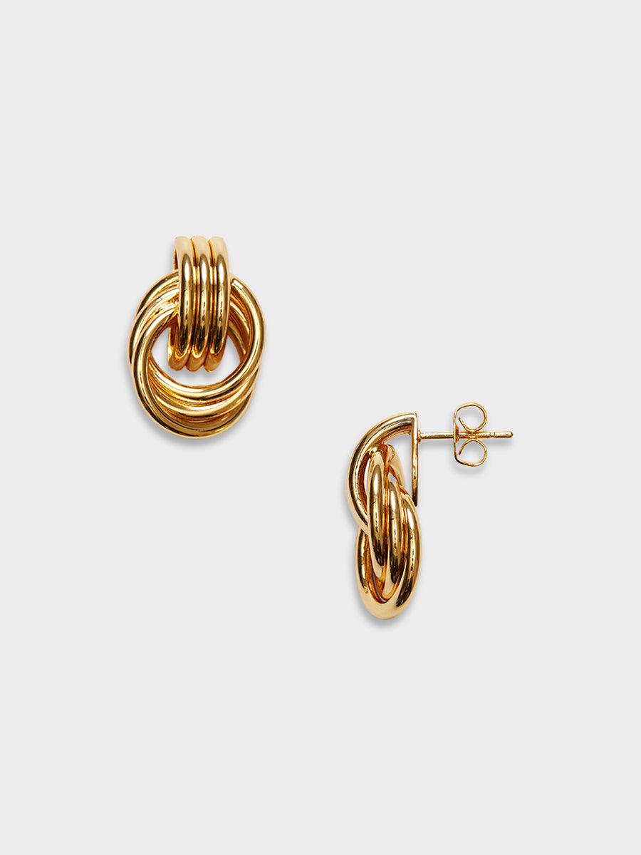 Anni Lu - Triplet Earring in brass with gold finish