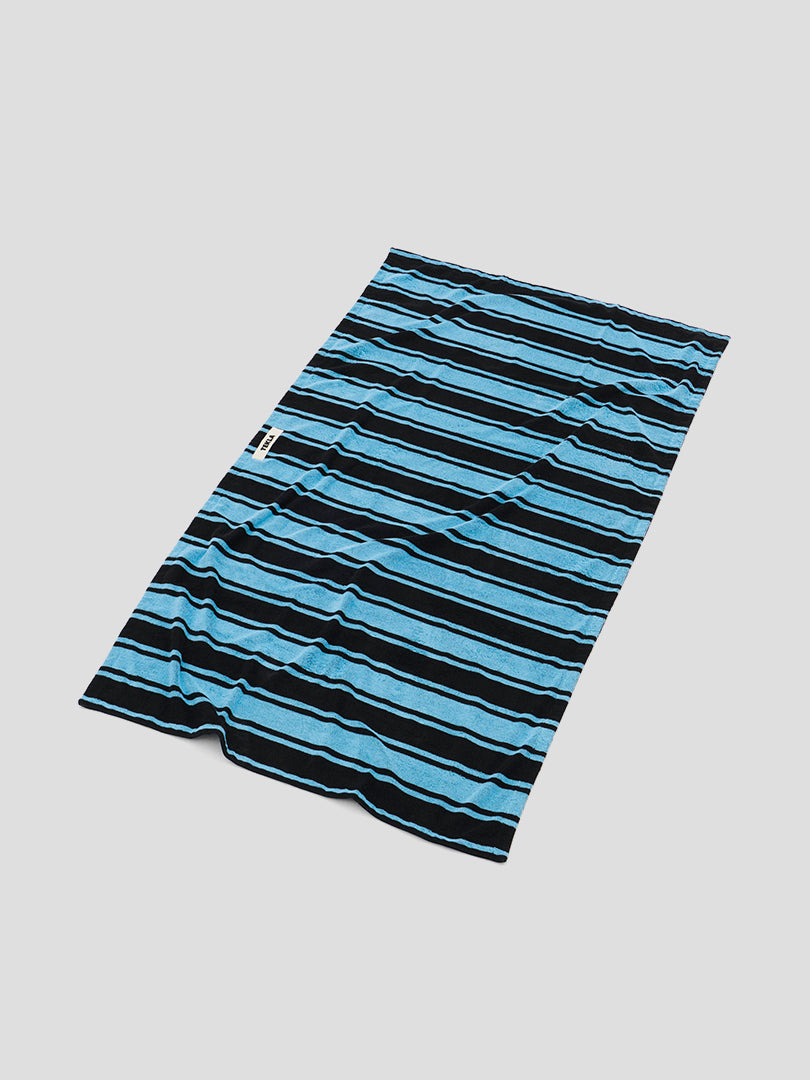 Beach Towel in Liquorice Stripes