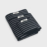 Tekla - Terry Towel in Black Stripes