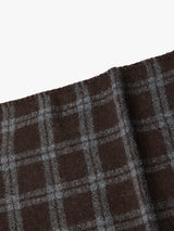 mfpen - Triangle Scarf in Brown Grey Check