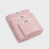 Tekla - Terry Towel in Shaded Pink Stripes