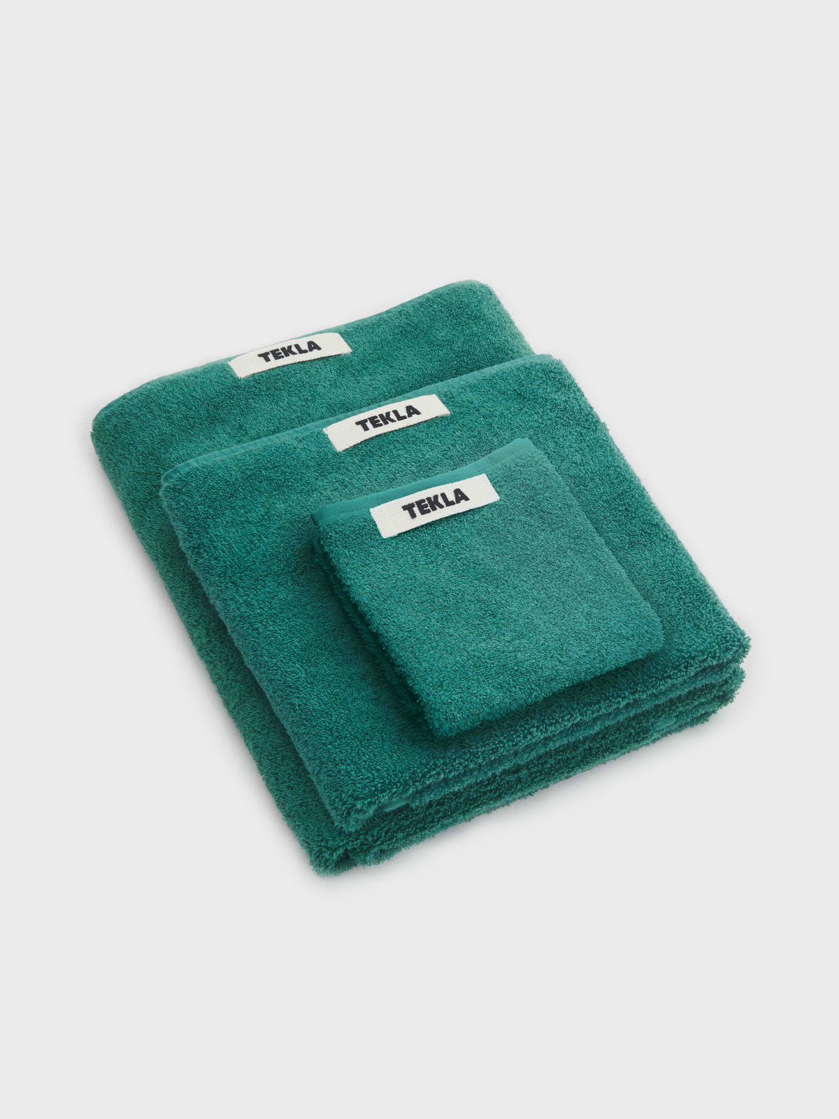 Tekla - Terry Towel in Teal Green