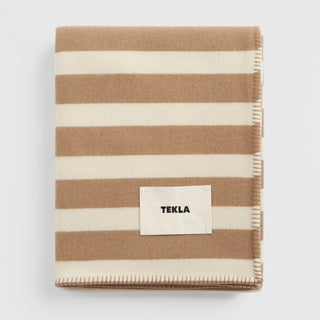 Tekla - Lambswool Blanket in Hereford Stripes