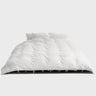Tekla - Percale, Broderie Anglaise, Double Duvet Cover in Broken White/Perle