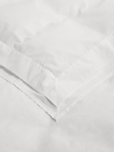 Tekla - Percale, Broderie Anglaise, Single Duvet Cover in Broken White/Perle