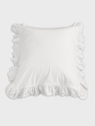 Percale, Broderie Anglaise, Pillow Sham in Broken White/Elodie