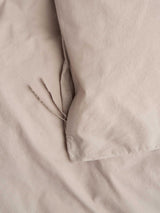 Tekla - Percale Duvet Cover in Clay