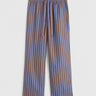 Tekla - Poplin Pyjamas Pants in Chestnut Stripes