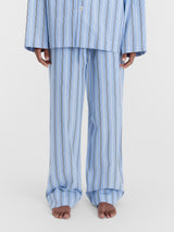 Tekla - Poplin Pyjamas Pants in Stave Stripes