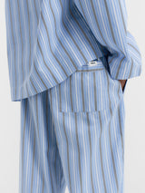 Tekla - Poplin Pyjamas Pants in Stave Stripes
