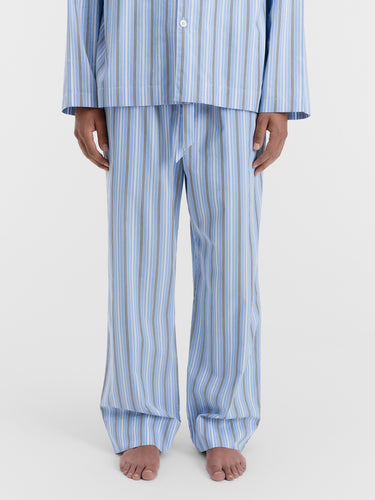 Tekla - Poplin Pyjamas Pants in Stave Stripes