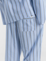 Tekla - Poplin Pyjamas Pants in Stave Stripes