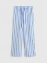 Tekla - Poplin Pyjamas Pants in Stave Stripes