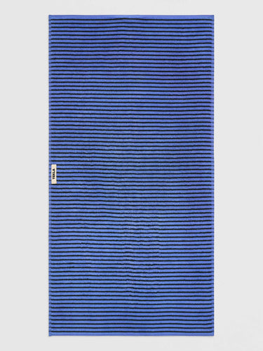 Tekla - Terry Towel in Blue & Black