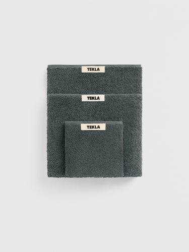 Tekla - Terry Towel in Charcoal Grey