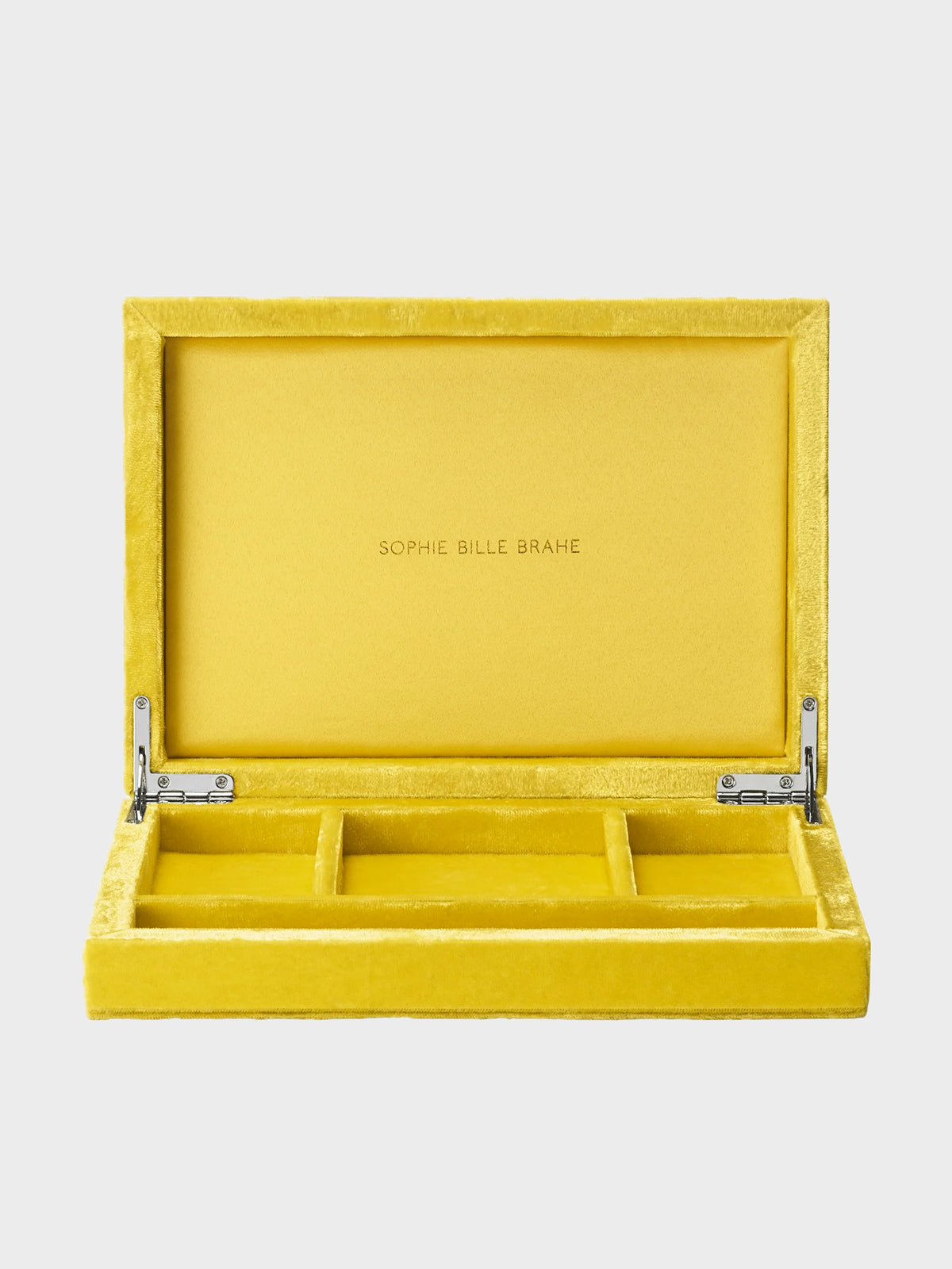 Trésor Velvet Jewelry Box in Limone