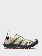 Salomon - Udara Advanced Sneakers in Pale Olive Green, Black and Impatiens Pink